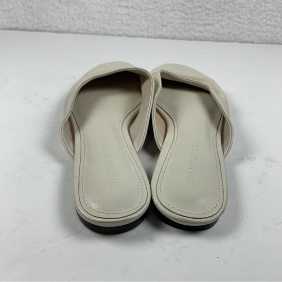 Who What Wear Davidson Mules Flats Ivory Leather Women's Size 9 NWOB 7133 - Picture 5 of 10